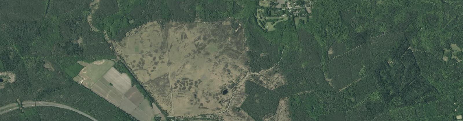 Luchtfoto van Bosgebied Hoog Soeren