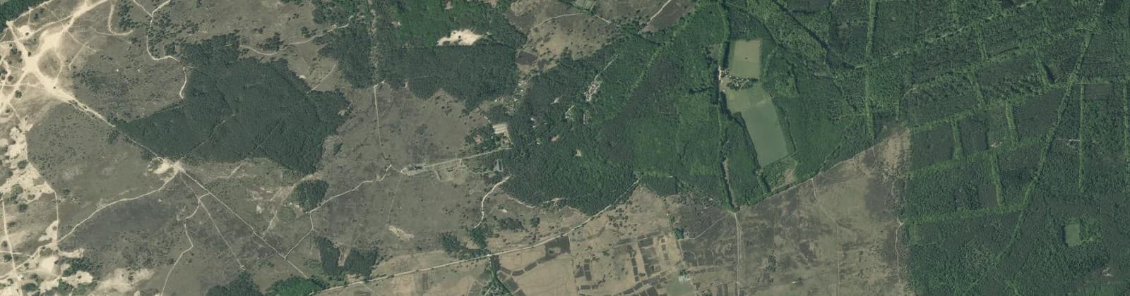 Luchtfoto van Bosgebied Hoog Buurloo