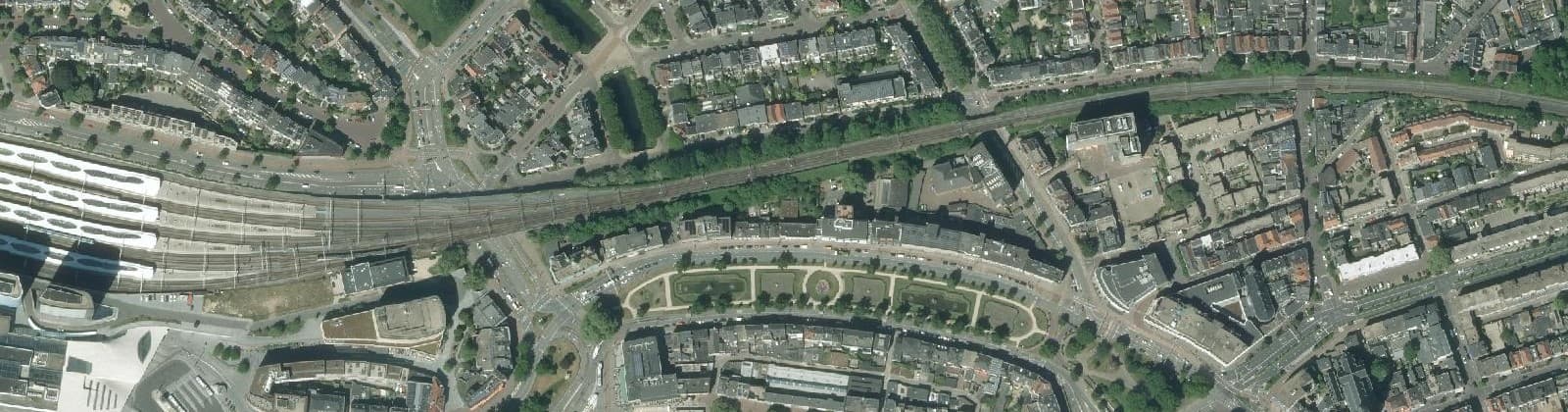 Luchtfoto van Janssingel