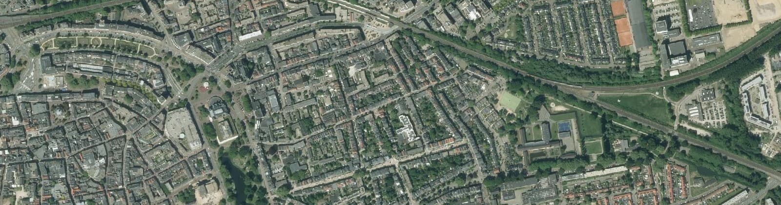 Luchtfoto van Spijkerbuurt