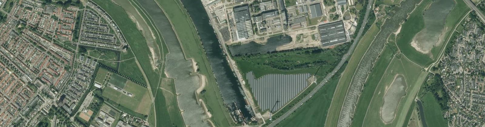 Luchtfoto van Industrieterrein
