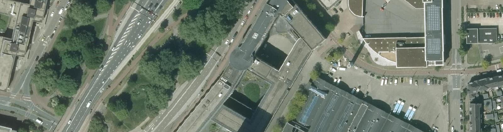 Luchtfoto van Bij de John Frostbrug