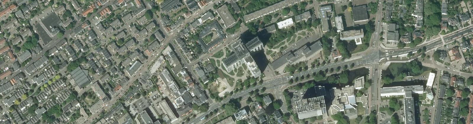 Luchtfoto van Velperweg-Noord