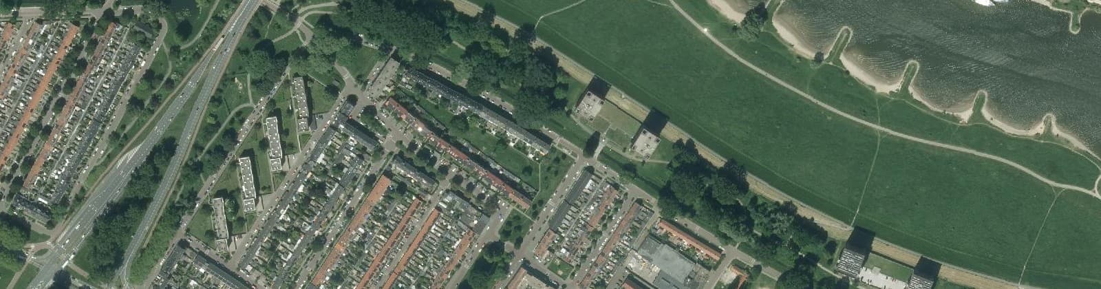Luchtfoto van Groene Weide