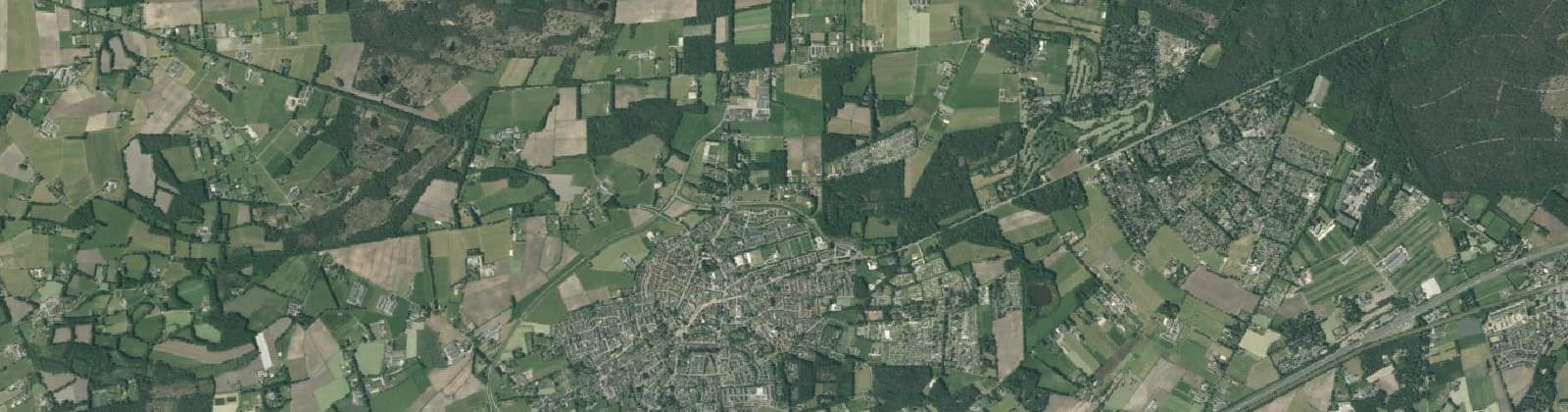 Luchtfoto van Buitengebied Voorthuizen