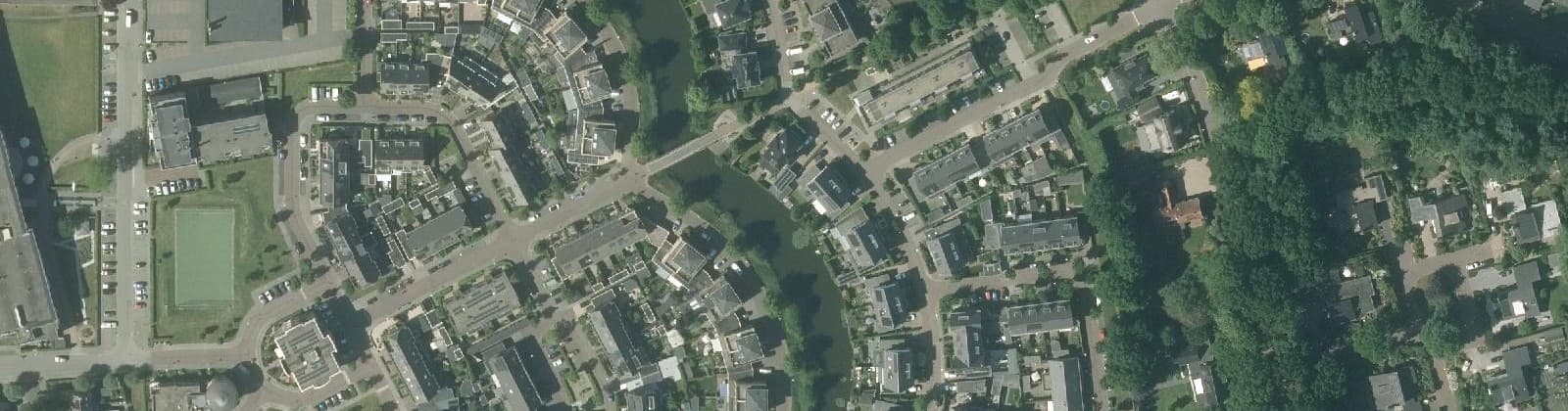 Luchtfoto van De Kromme Akker