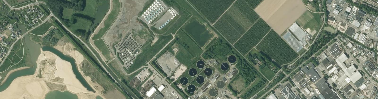 Luchtfoto van Weurt-Buitengebied Zuid