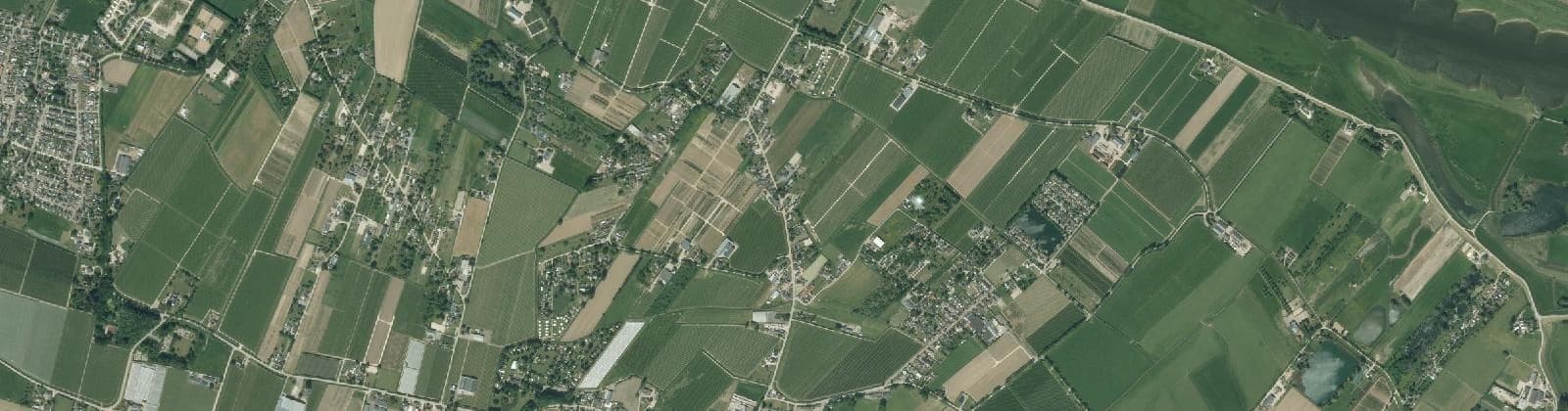 Luchtfoto van Verspreide huizen Klinkenberg