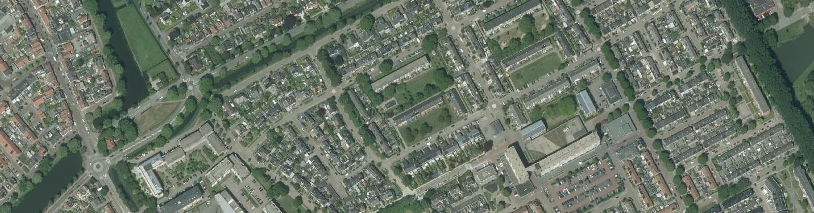 Luchtfoto van Ter Weijde Componistenbuurt