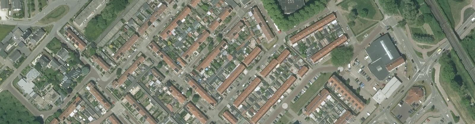 Luchtfoto van Achter de Poort