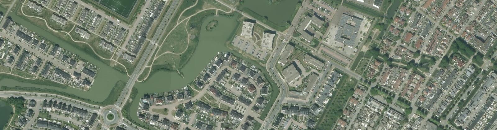 Luchtfoto van Parijsch Vlinderbuurt