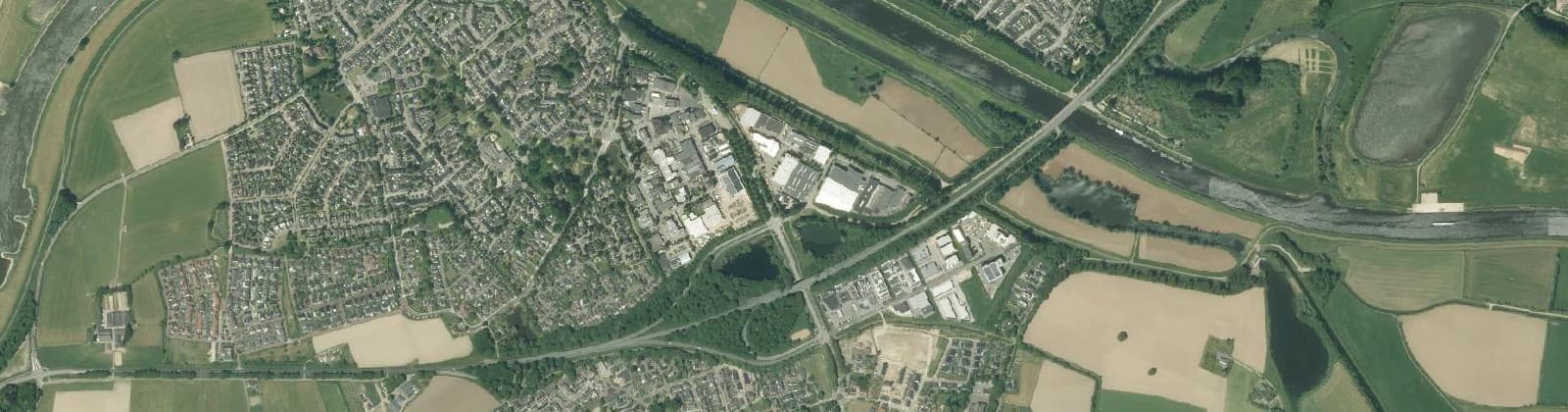 Luchtfoto van Bedrijventerrein Beinum