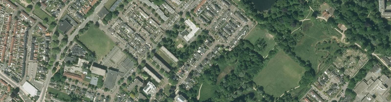 Luchtfoto van Schrijvers en dichtersbuurt
