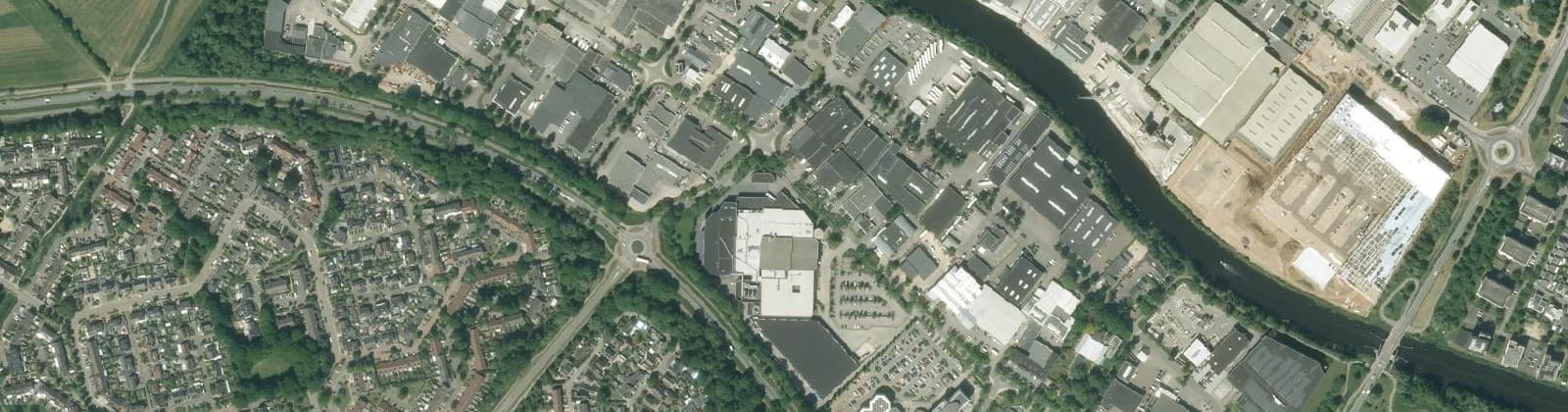 Luchtfoto van Bedrijventerrein De Huet