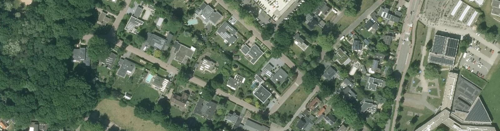 Luchtfoto van De Happert - ziekenhuis