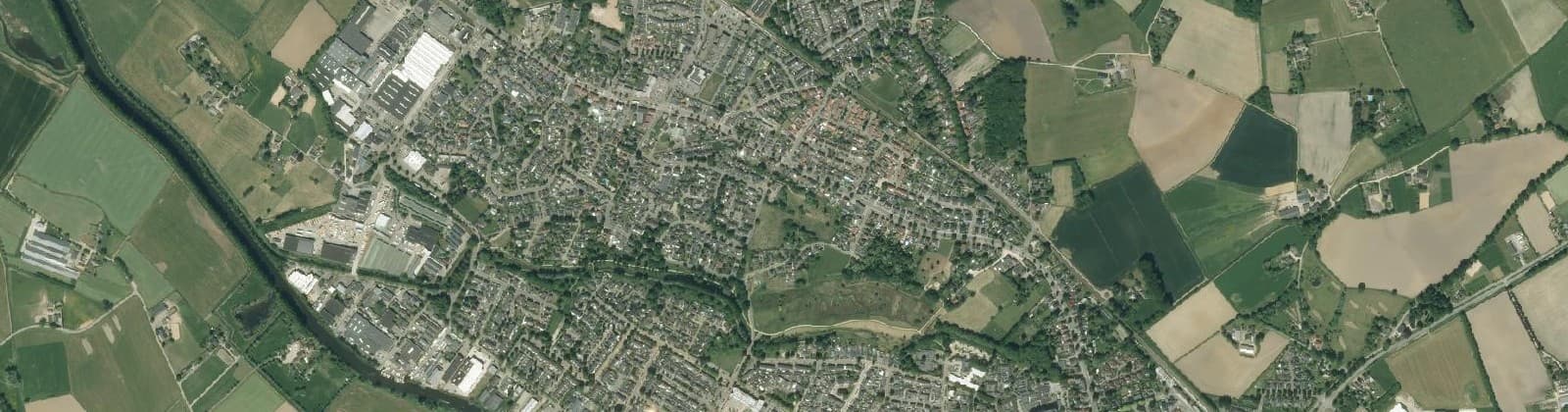Luchtfoto van Vulcaansoord / Het Richtersbos - zuid
