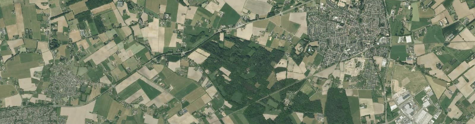 Luchtfoto van Wehl - west