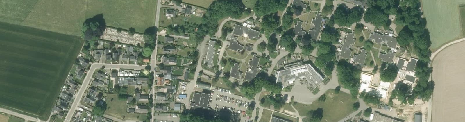 Luchtfoto van Nieuw Wehl - centrum