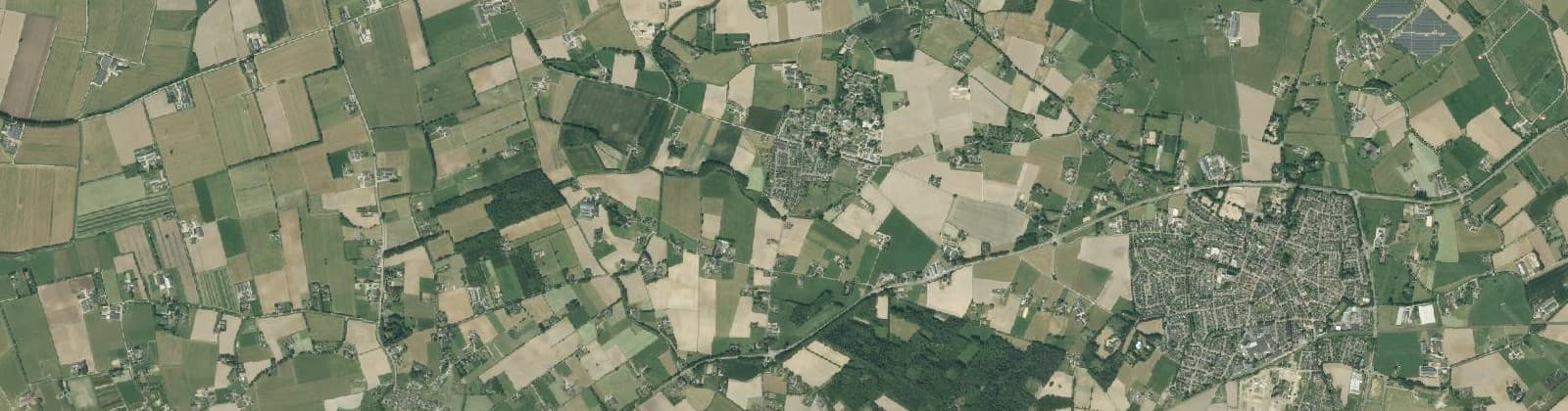 Luchtfoto van Nieuw Wehl - zuidwest