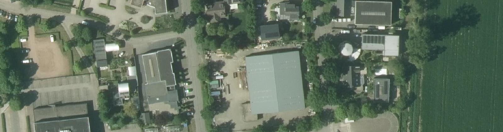 Luchtfoto van Bedrijventerrein Kerkeland