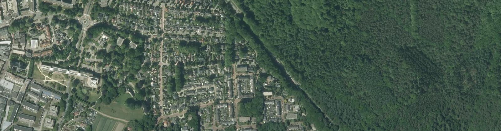 Luchtfoto van Komponistenbuurt