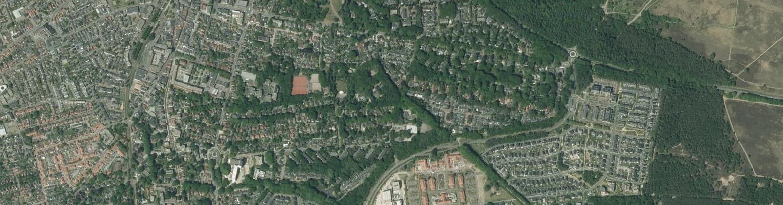 Luchtfoto van Burgemeestersbuurt