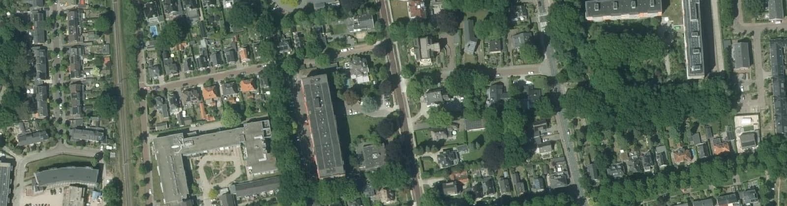 Luchtfoto van Stationsbuurt