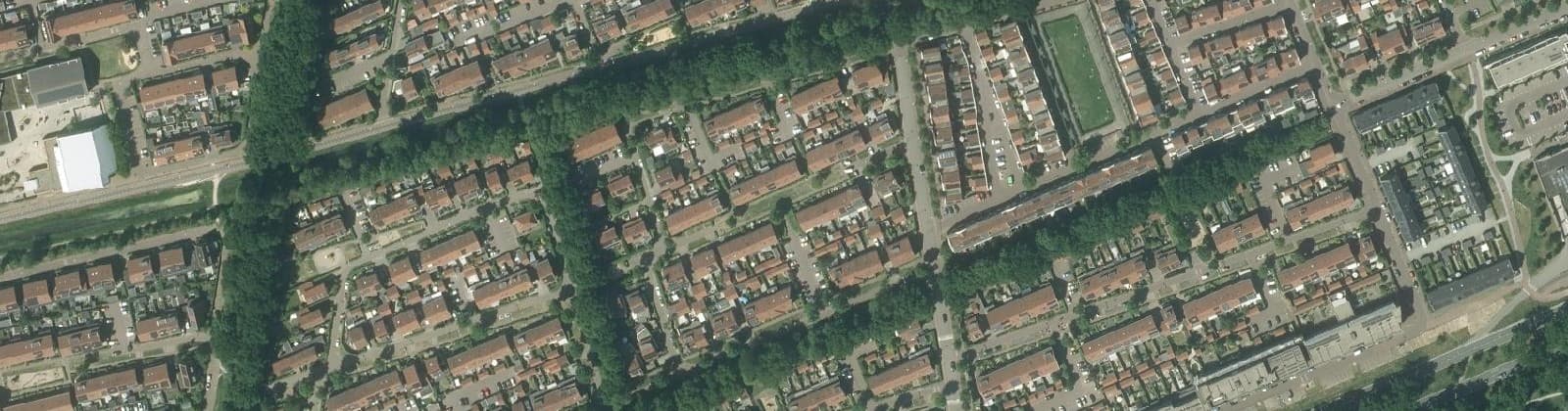 Luchtfoto van De Bossen