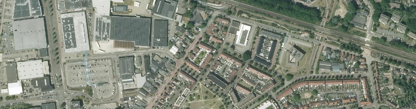Luchtfoto van Uitvindersbuurt