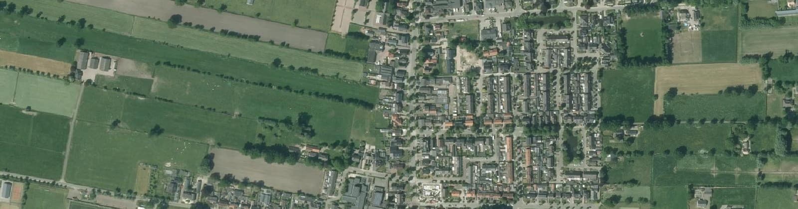 Luchtfoto van Ederveen dorp