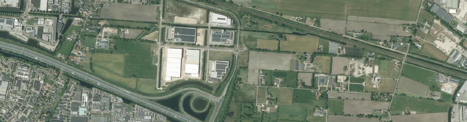 Luchtfoto van De Klomp buitengebied