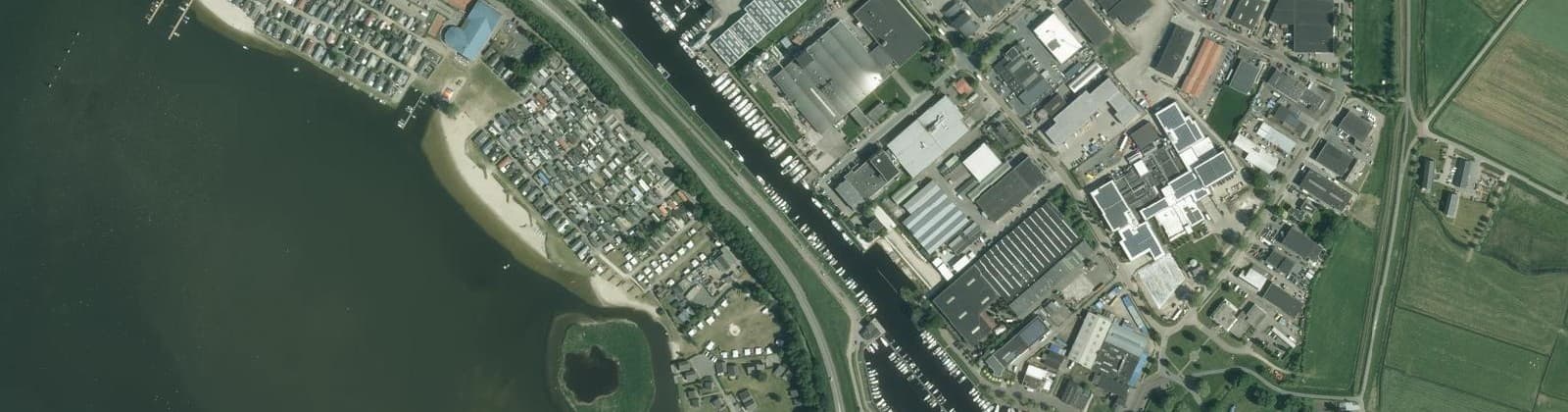 Luchtfoto van Havengebied