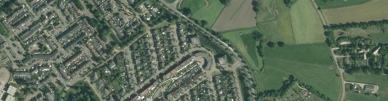 Luchtfoto van Achterweg-De Dijkjes-Horstkamp