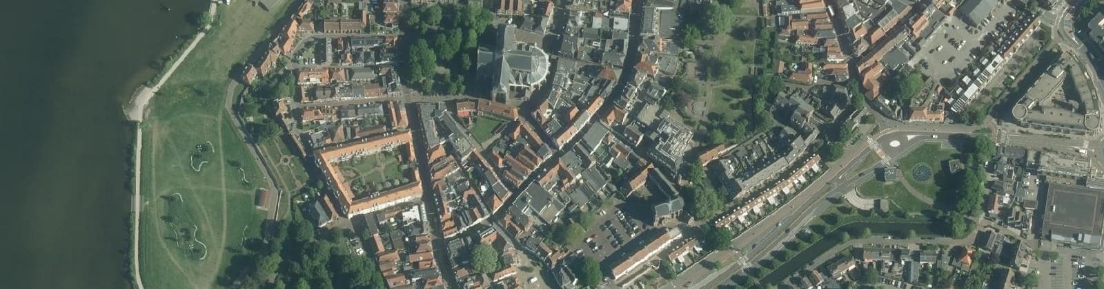 Luchtfoto van Binnenstad Zuid