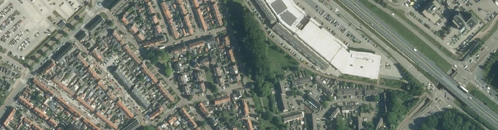 Luchtfoto van Zeebuurt Oost