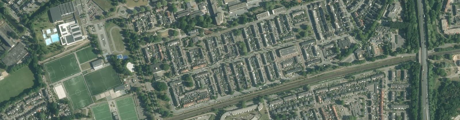 Luchtfoto van Stadsdennen Zuidwest