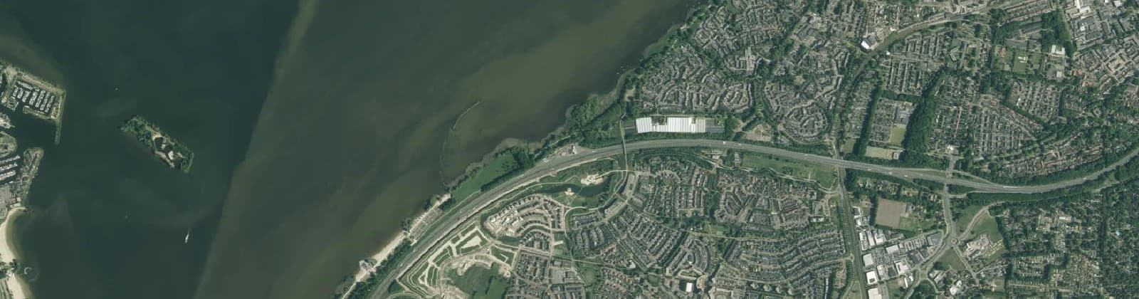 Luchtfoto van Vogelwaard