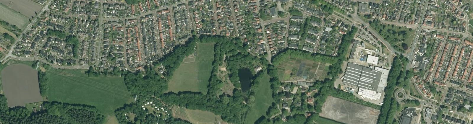 Luchtfoto van Hogenkamp en omgeving