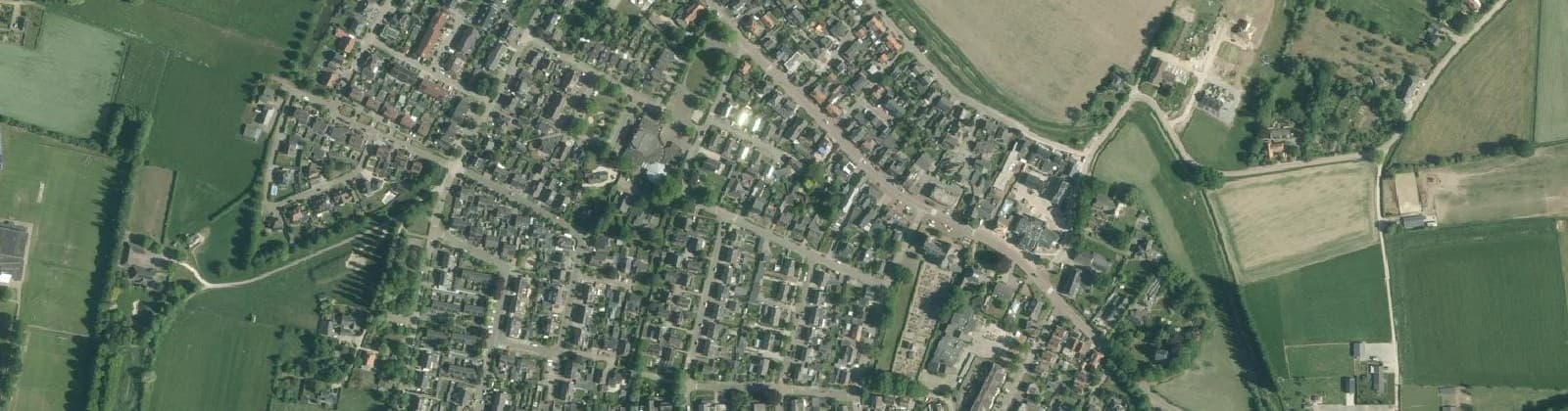 Luchtfoto van Overasselt