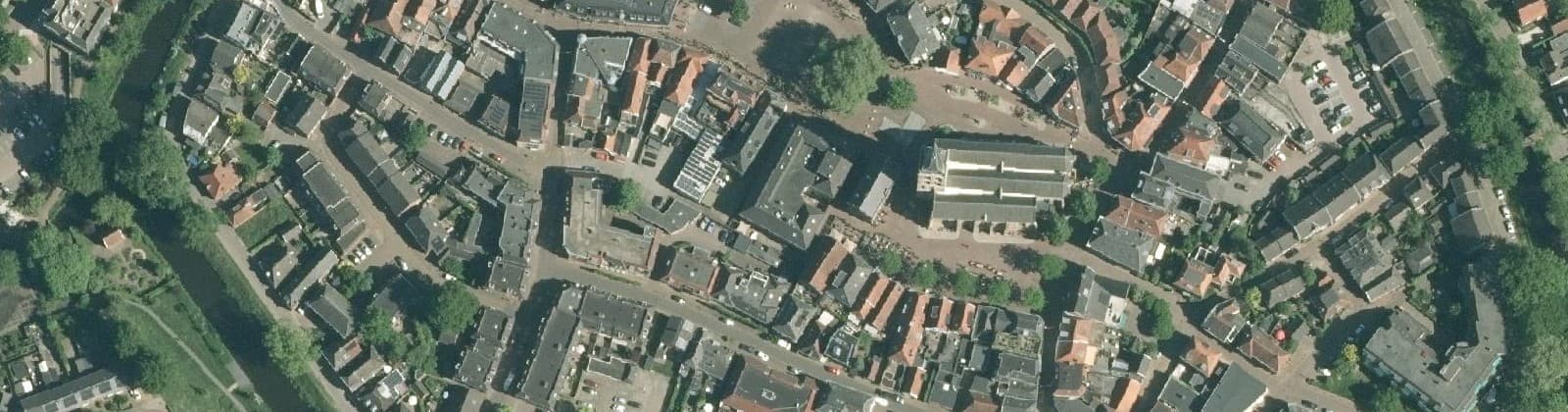 Luchtfoto van Vesting