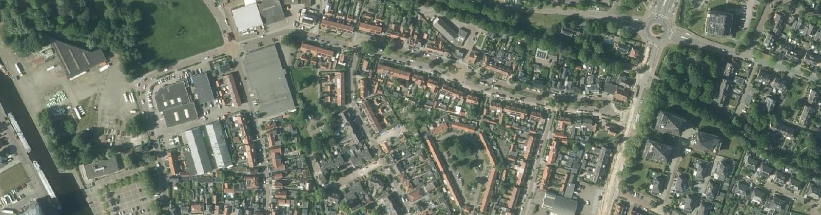 Luchtfoto van Bruins Slotlaan/Campenbuurt