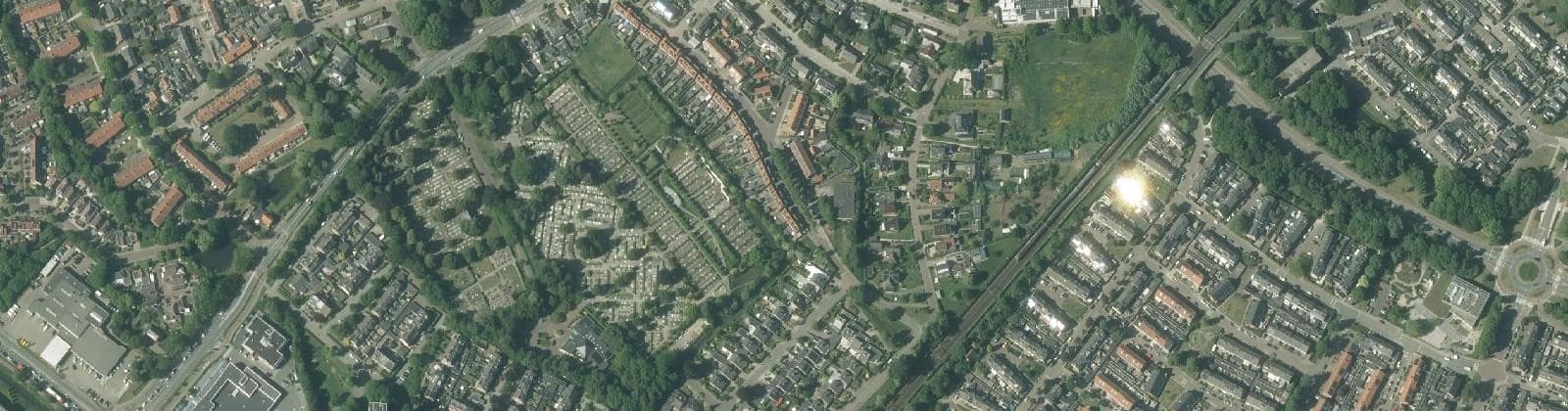 Luchtfoto van Coltoflaan/van Oldenbarneveldstraat