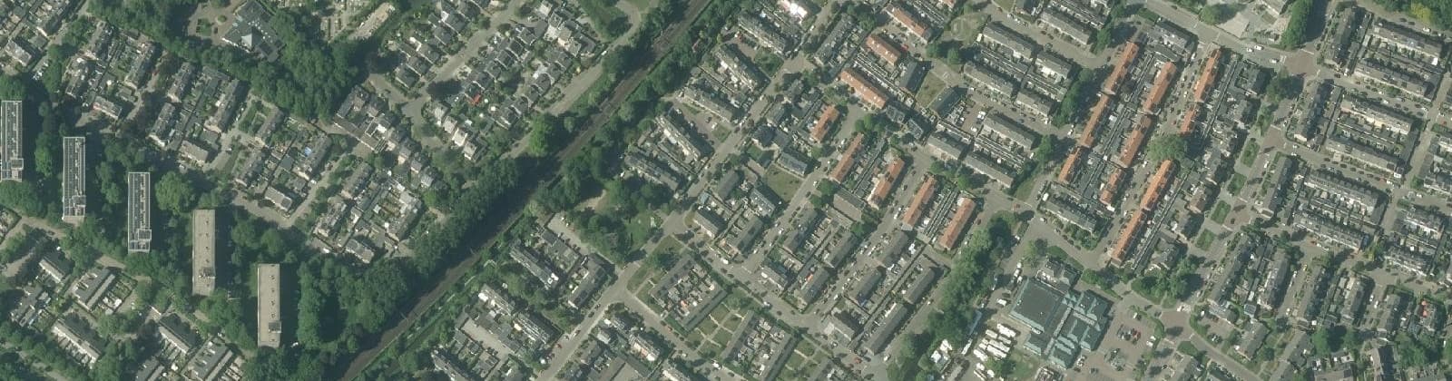 Luchtfoto van Paasbos-west