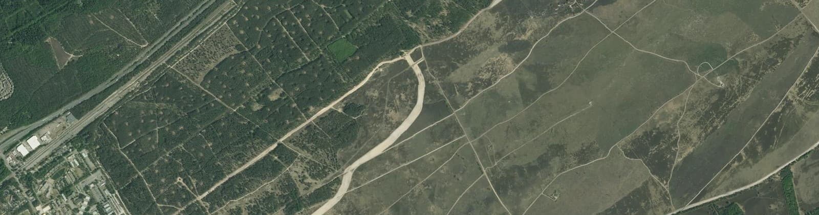 Luchtfoto van Verspreide huizen Oldebroekse Heide
