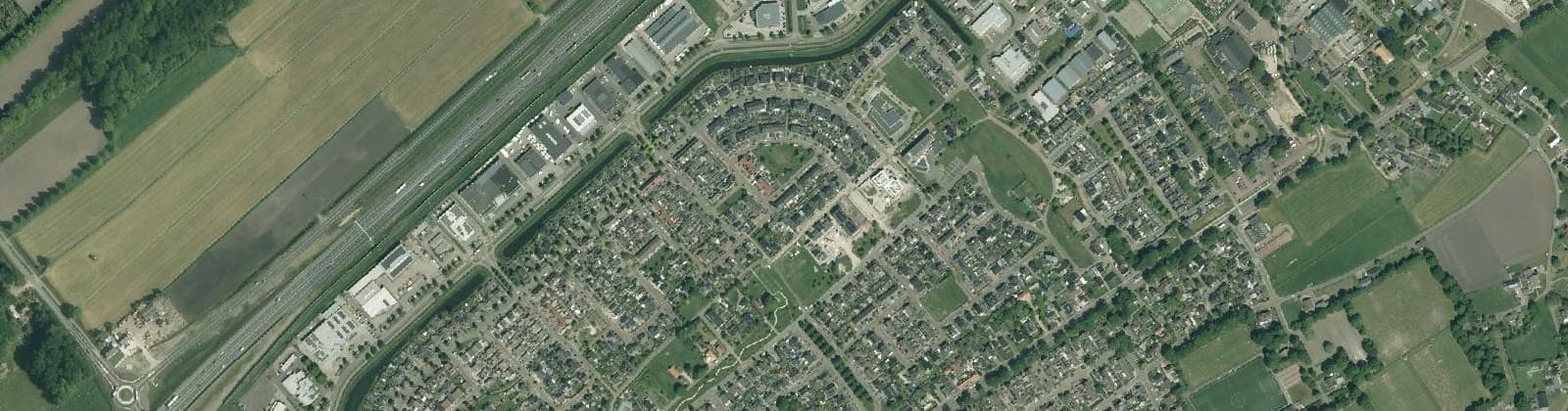 Luchtfoto van Wezep-Noord