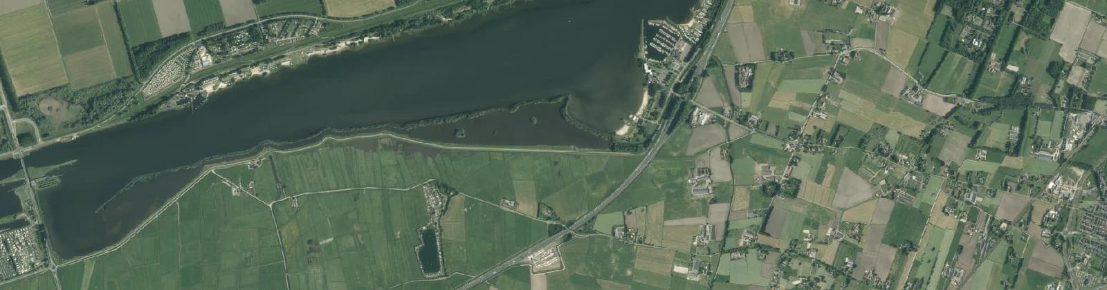 Luchtfoto van Verspreide huizen Nulde