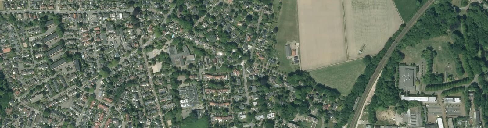 Luchtfoto van Stenenkruis