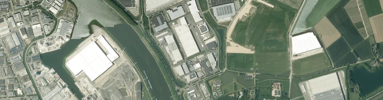 Luchtfoto van Industrieterrein Medel