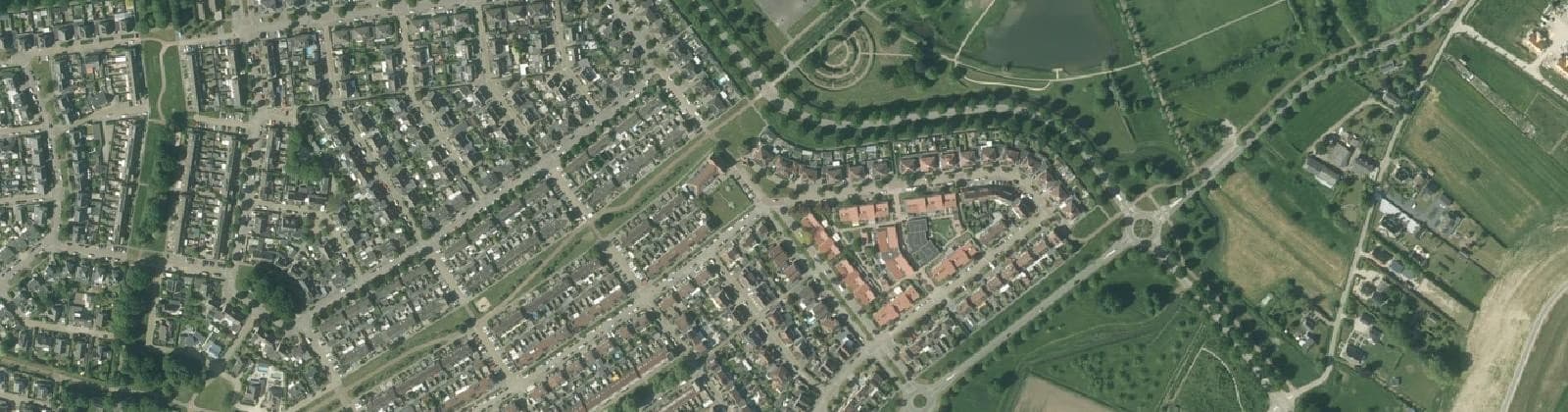 Luchtfoto van Passewaaij-Noord-Oost