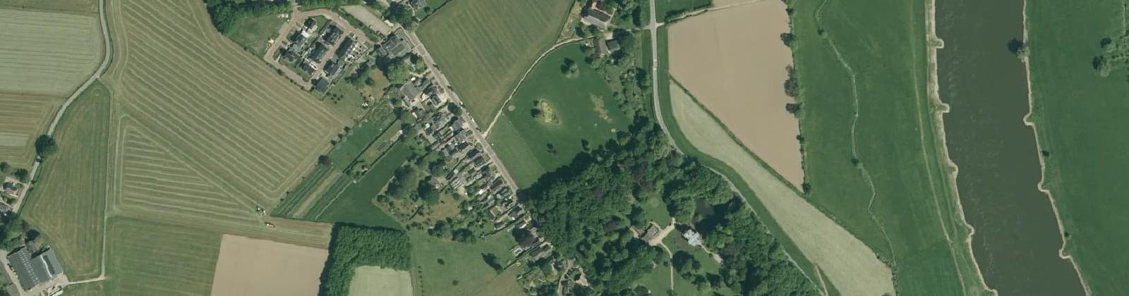 Luchtfoto van Terwolde dorpskern